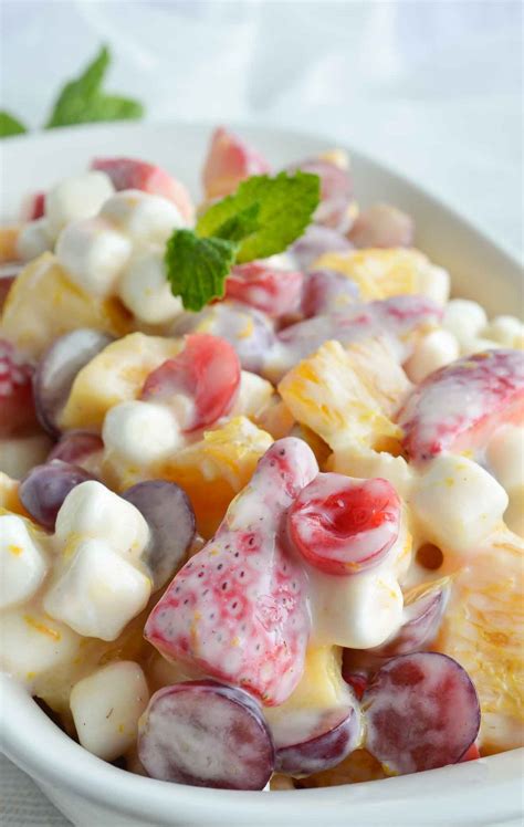 Cover and refrigerate for at least 1 hour and up to. Healthy Ambrosia Salad - WonkyWonderful