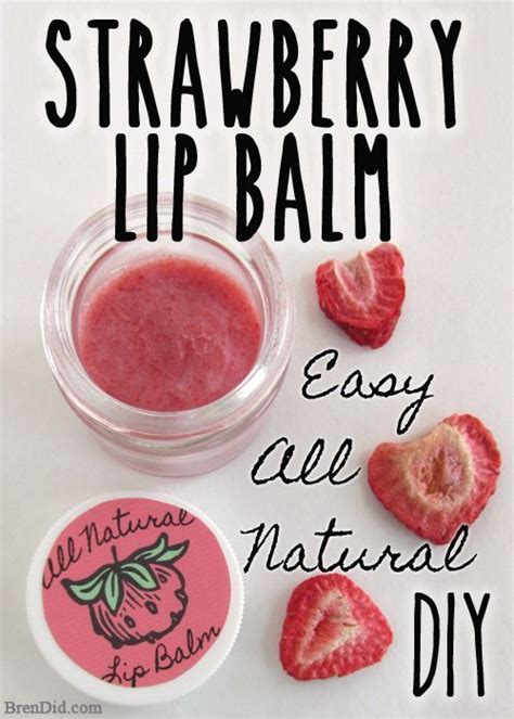 Diy Sweet Strawberry Lip Balm Recipe Strawberry Lip Balm Diy Lip Balm Lip Balm Recipes