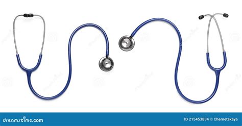 Stethoscopes On White Background Top View Banner Design Stock Photo