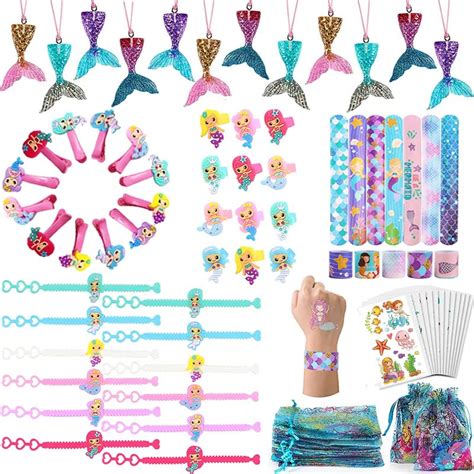 84 Pc Mermaid Party Favors Mermaid Party Supplies Under The Sea Party Favors Little Ariel