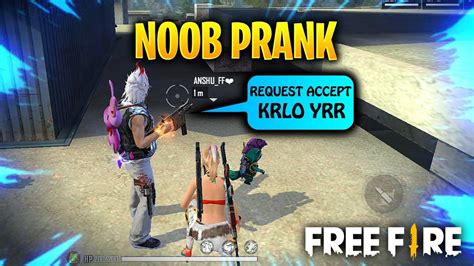 Noob Prank With Girl Random Player Must Watch Youtube