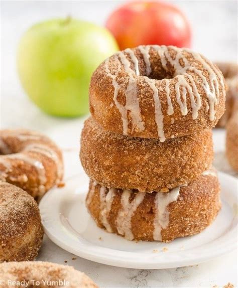 Baked Apple Cider Doughnuts With Maple Drizzle Apple Cider Donuts