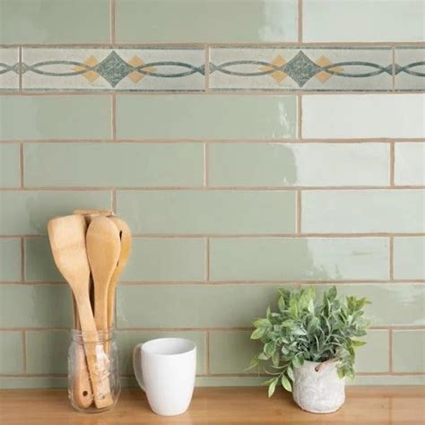 Decorative Ceramic Trim Tile 2x 10 Difepi Tiles