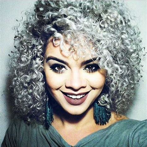 20 New Gray Curly Hair Hairstyles And Haircuts Lovely