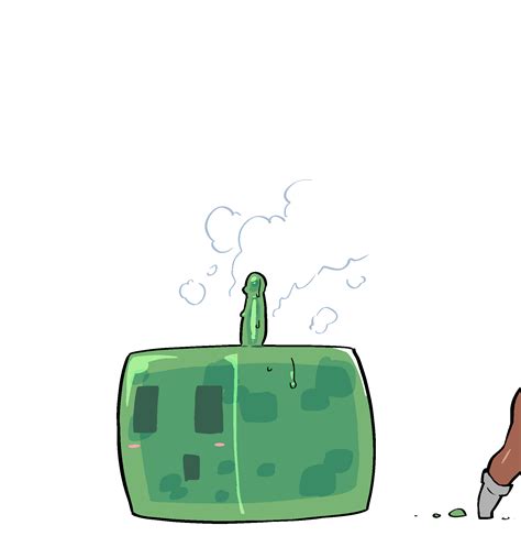 Alex And Slime Minecraft Drawn By Rariattoganguri Danbooru