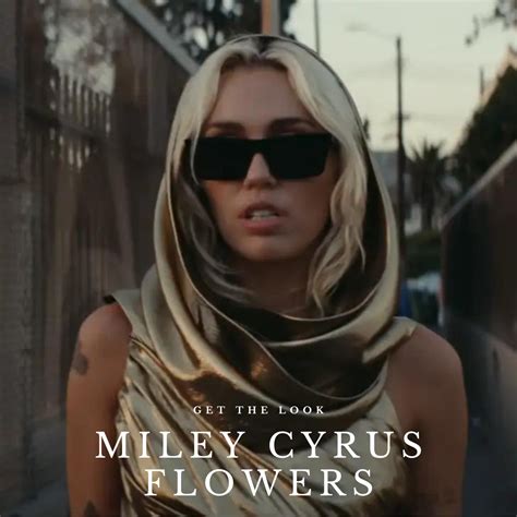 get the look miley cyrus flowers music video pretavoir
