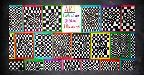 Easy Optical Illusion Art Activity For Kids With Instructions Teach