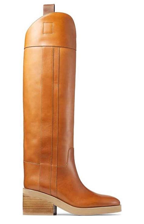 jimmy choo tonya 70 knee high boots in brown lyst