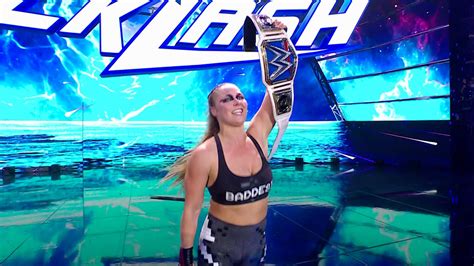Ronda Rousey Wins Smackdown Womens Championship Features Of Wrestling