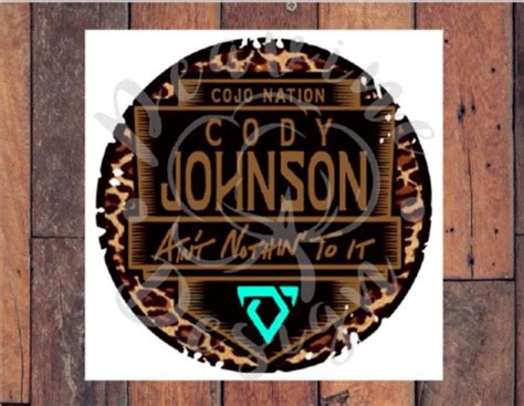 Cojo Nation Cody Johnson Sublimation Transfer Ready To Press Etsy