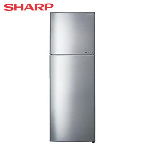 Sharp Sj326mss 2 Door Refrigerator 320l Silver Metal Bhb