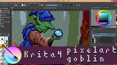 Krita Pixel Art A Collection Of Free Krita Brushes By Gdquest For Concept Artists