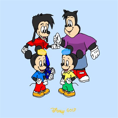 disney golf morty and max and ferdie and pj playing golf together mickey and friends fan