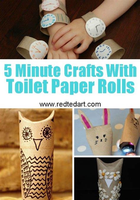 5 Min Crafts With Toilet Paper Rolls Red Ted Arts Blog
