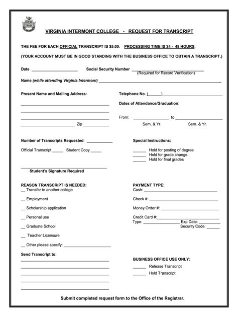 We did not find results for: Virginia Intermont College Transcripts - Fill Out and Sign ...