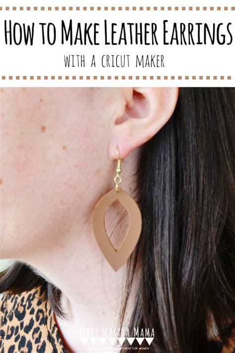 They are also an inexpensive option, which in this tutorial we're going to make faux leather reindeer earrings using your cutting machine of choice. How to Make Leather Earrings with a Cricut Maker - Mary ...