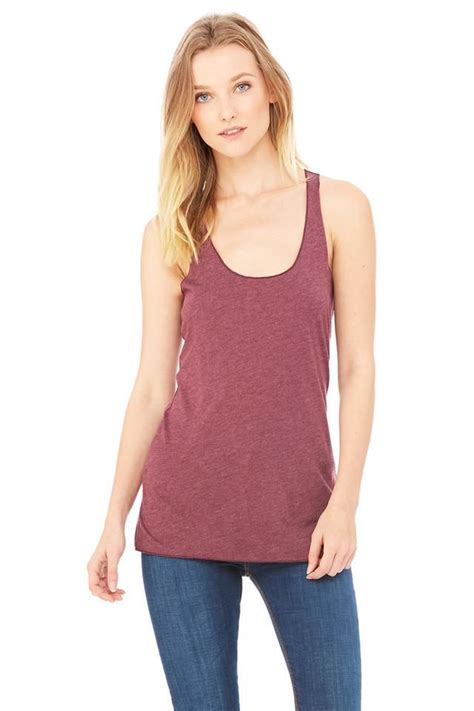 Tri Blend Racerback Tank Dashing Pearl Multiple Colors Available
