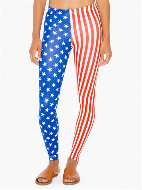us flag cotton spandex jersey legging american apparel usa outfit women s leggings