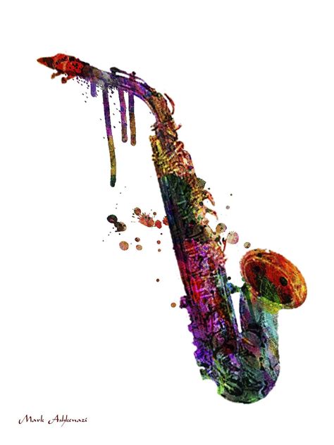 saxophone 2 by mark ashkenazi graphic art framed canvas art canvas giclee canvas art prints