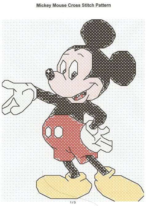 Maybe you would like to learn more about one of these? Disney's Mickey Mouse Cross Stitch Pattern