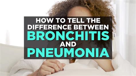 How To Tell The Difference Between Bronchitis And Pneumonia Health