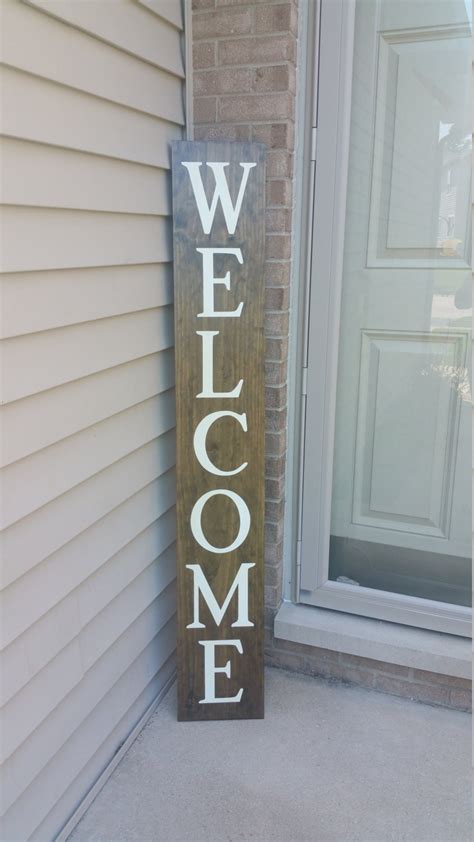 Welcome Front Porch Wooden Sign Front Porch Sign Welcome