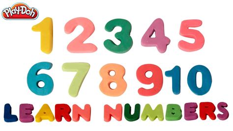 Printable Colored Numbers 1 10 One Sheet Of Large Colored Numbers