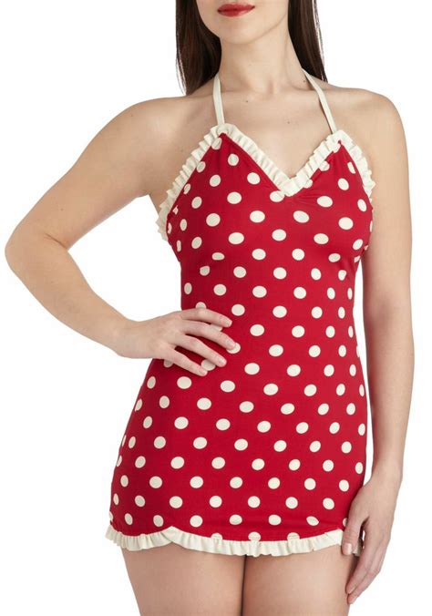 Adorable Retro Polka Dot Swim Suit My Style Pinterest