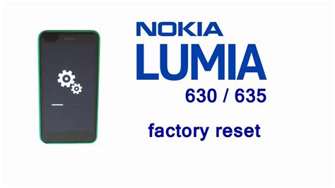 Nokia Lumia 635 630 Hard Reset Factory Master Reset Screen Lock