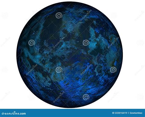 High Resolution Digitally Created Planet Mercury Stock Illustration