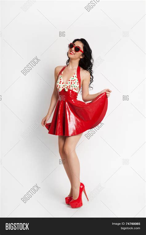 Sexy Woman Red Latex Image And Photo Free Trial Bigstock