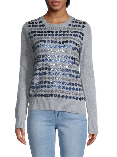 Sequin Cashmere Sweater Dealperx