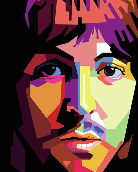 Paul Mccartney Wpap Pop Art Poster By Ahmad Nusyirwan Beatles Pop Art