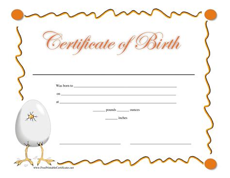 Free Printable Blank Birth Certificates