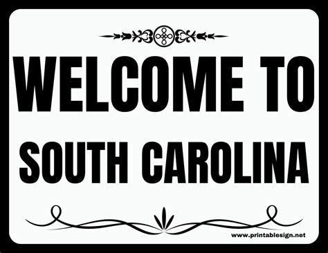 Welcome To South Carolina Sign Pdf Free Download
