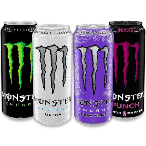 Monster Energy Drink Mixed Case Of 12 X 500ml Original Ultra Zero Ultra Violet Punch Buy