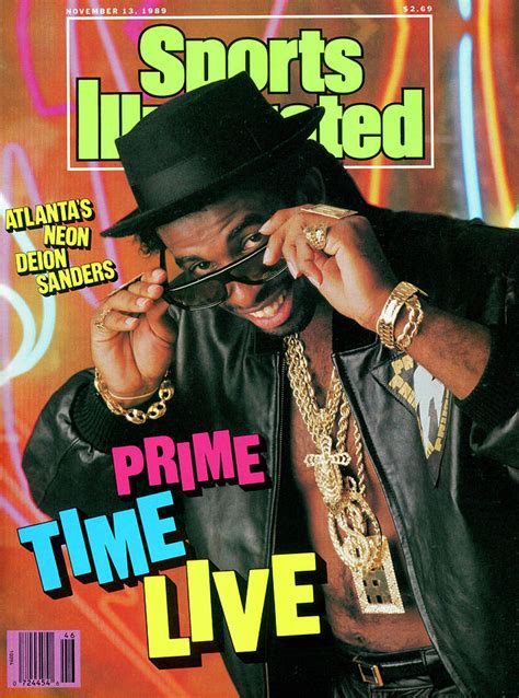 Prime Time Live Atlantas Neon Deion Sanders Sports Illustrated Cover Photograph By Sports