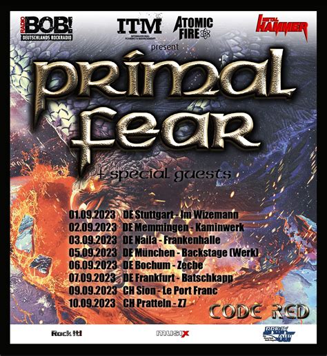 Primal Fear New Studio Album Code Red On September 1st 2023