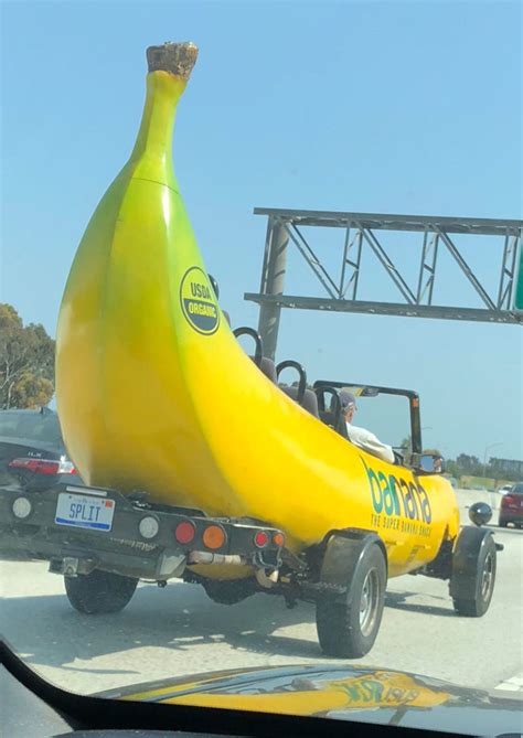 This Banana Car And Its License Plate Odd Stuff Magazine