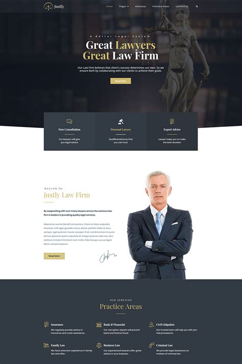 Lawyer And Attorney Wordpress Theme Site Web Design Website Design