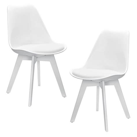 Stuhl mit armlehnen stapelbar mu weiss radius design. en.casa Stuhl 2x Design Stühle Esszimmer Weiß Stuhl ...