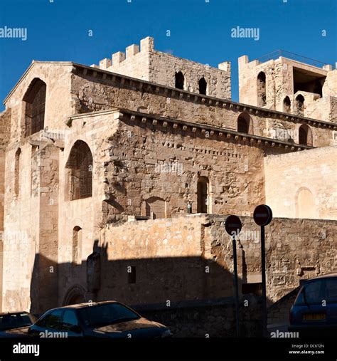 Backside Of Abbey Saint Victor In Marseille France Stock Photo Alamy