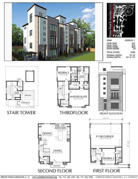 Modern Townhouse Design Brick Row House New Town Home Development