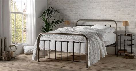 The Edward King Size Iron Bed Wrought Iron And Brass Bed Co