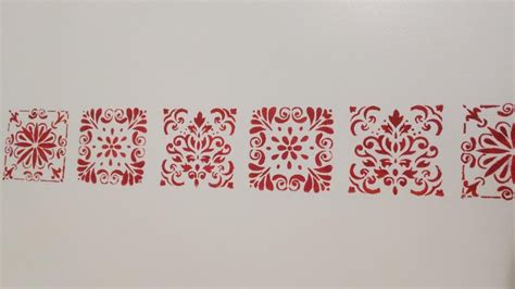 Gss Designs Pack Of 4 Stencils Set 6x6 Inch Laser Cut Painting