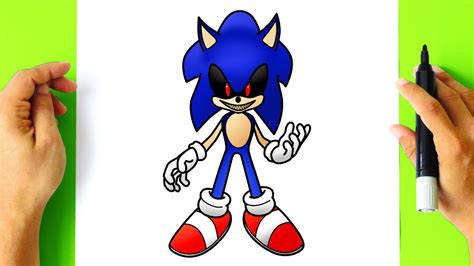 Como Desenhar Sonic Exe Como Dibujar A Sonic Exe How To Draw Sonic
