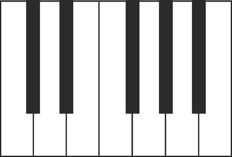 Piano Keys Drawing Free Image Download
