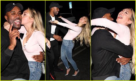Corinne Olympios Jumps On Demario Jackson In Extremely Animated Greeting Photos Corrine