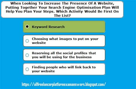 When Looking To Increase The Presence Of A Website Putting Together