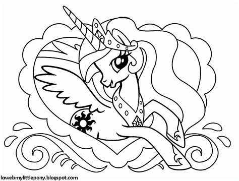 My Little Pony Dibujos Para Colorear De La Princesa Celestia De My